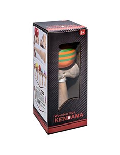 Kendama din lemn 6.5 x 6 x 18 cm, Portocaliu 2