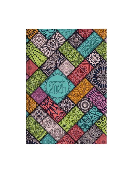 Agenda datata 2026, A5 ARTPRESS, 70 g/mp, 272 file, Mandala