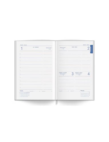 Agenda datata 2026, A5 ARTPRESS, 70 g/mp, 272 file, Old book