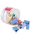 Clips hartie color 41 mm Deli DLE8556A, 24 bucati, cutie plastic