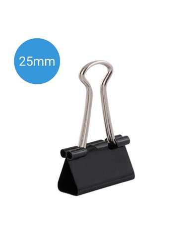 Clips hartie D.RECT, 25 mm, 12 bucati