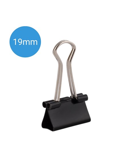 Clips hartie D.RECT, 19 mm, 12 bucati