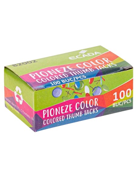 Pioneze color ECADA 100 buc/cutie, Color