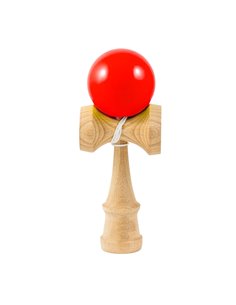 Jucarie Kendama din lemn 6.5 X 5.5 X 17 cm, Rosu