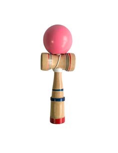 Jucarie Kendama din lemn 6.7 X 6.5 X 19 cm, Roz