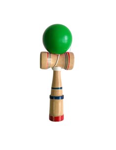 Jucarie Kendama din lemn 6.7 X 6.5 X 19 cm, Verde