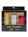 ROB-LUM-16,Lumanare ornamentala - Candela, 3 buc/set