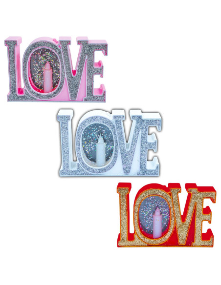 ROB-LUM-18,Lumanare ornamentala - Love ROB-LUM-18,Lumanare ornamentala - Love