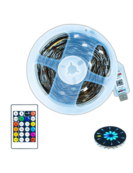 ROB-37906,Banda led cu telecomanda si bluetooth ROB-37906,Banda led cu telecomanda si bluetooth