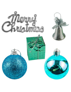 ROB-JQ-31714,Globuri pom Craciun, Albastre, 42 buc/set 2