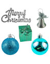 ROB-JQ-31714,Globuri pom Craciun, Albastre, 42 buc/set
