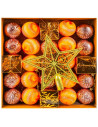 ROB-JQ-27896,Globuri pom Craciun, Portocalii, 26 buc/set