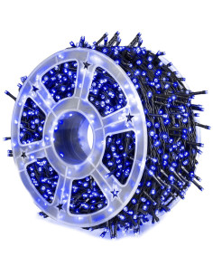 ROB-40688,Instalatie pom Craciun, 240 becuri, 50 m, Albastra