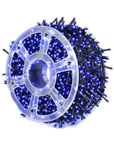 ROB-40688,Instalatie pom Craciun, 240 becuri, 50 m, Albastra ROB-40688,Instalatie pom Craciun, 240 becuri, 50 m, Albastra