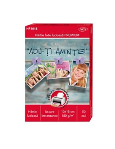 Hartie foto DACO HF1018, 10 x 15 cm, 180 g, 50 coli