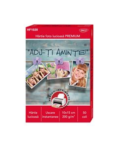 Hartie foto DACO HF1020, 10 x 15 cm, 200g, 50 coli