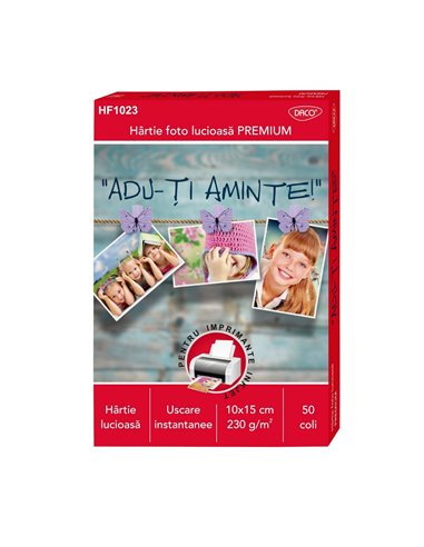 Hartie foto DACO HF1023, 10 x 15 cm, 230 g, 50 coli