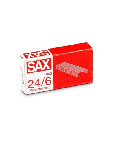 Capse Sax zinc 24/6, 20 coli, 1000 bucati