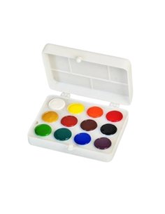 Acuarele Colibri, 12 culori, PRODUS ORIGINAL, fabricat in ROMANIA