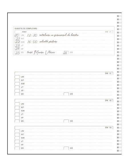 EGOPREMIERVR2,Agenda a4 nedatata albastru 2026 premier ego