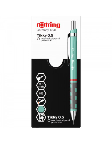 RO2189064,Creion mecanic Rotring Tikky 3 RO2189064, 0.5 mm, Albastru sidefat