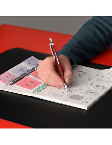 RO2202570,Creion mecanic Rotring Tikky 3 RO2202570, 0.7 mm, Gri retro