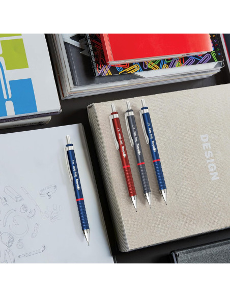 RO2202631,Creion mecanic Rotring Tikky 3 RO22026310, 0.7 mm, Rosu retro