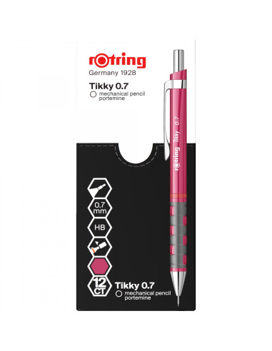RO2214581,Creion mecanic Rotring Tikky 3 RO2214581, 0.7 mm, Magenta