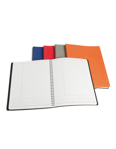 EGOSIENAVR10,Agenda nedatata cu spira A4 Siena Ego, Neagra