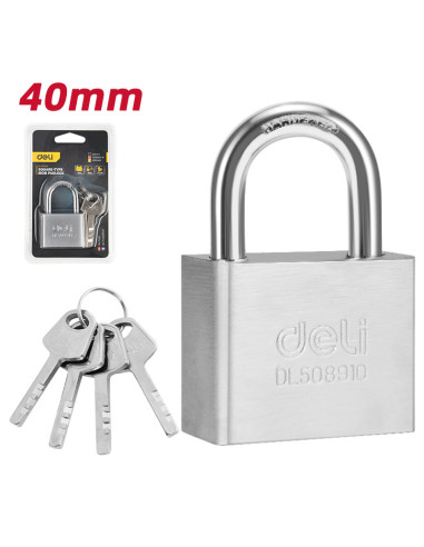 DLEDL508910,Lacat fier 40 mm Deli