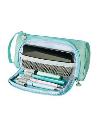 Necessaire canvas homeoffice, culoare menta