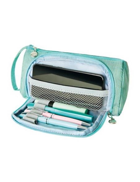 Necessaire canvas homeoffice, culoare menta