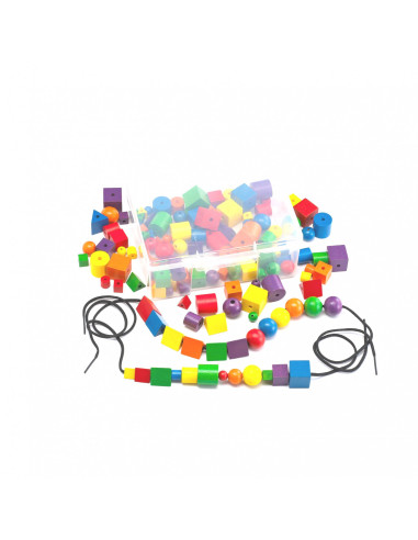 EDX40150C,Margele de sortat din lemn MIJLOCII, 144 buc pe set