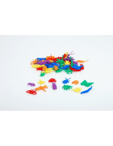 EDX13180,Set de 72 Insecte din Plastic