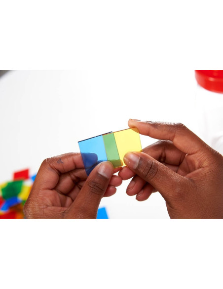 EDX13442J,Joc sortare patrate transparente, Edx Education, set de 300 bucati