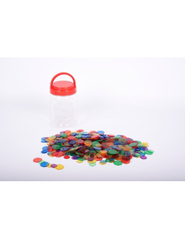 EDX13432J,Joc sortare buline transparente, Edx Education, set de 500 bucati, multicolor