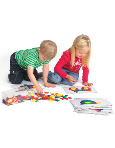 EDX22020,Set de 250 buc forme geometrice Mozaic din plastic