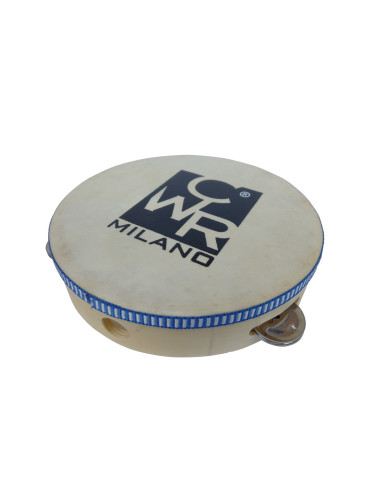 CWR06412,Tamburina 21cm cu membrana artificiala si 5 perechi de zurgalai