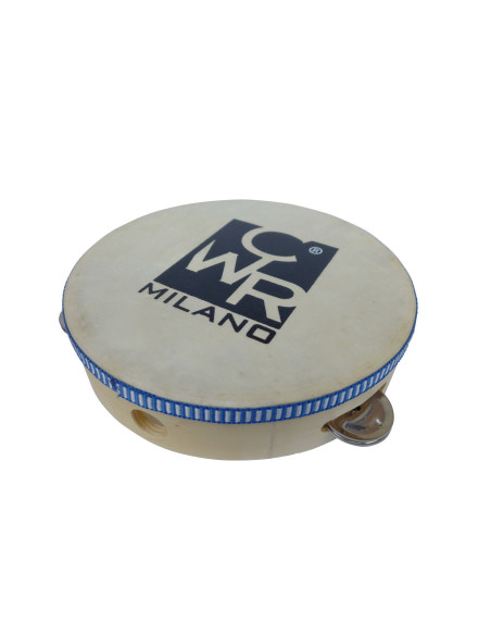 CWR06412,Tamburina 21cm cu membrana artificiala si 5 perechi de zurgalai