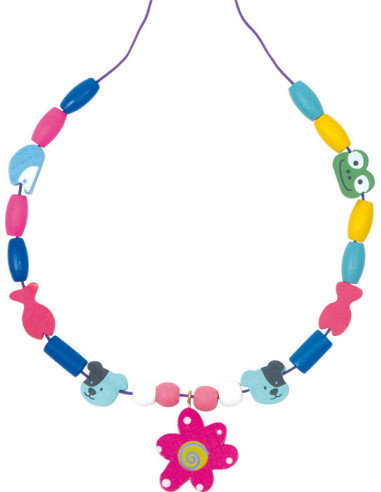 L2465,Set margele de insirat din lemn