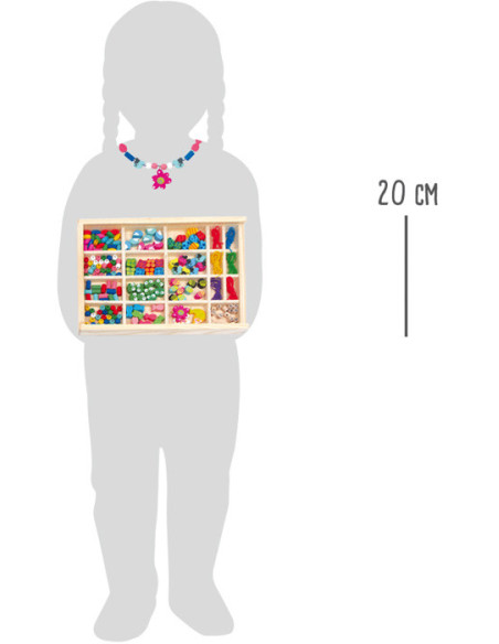 L2465,Set margele de insirat din lemn