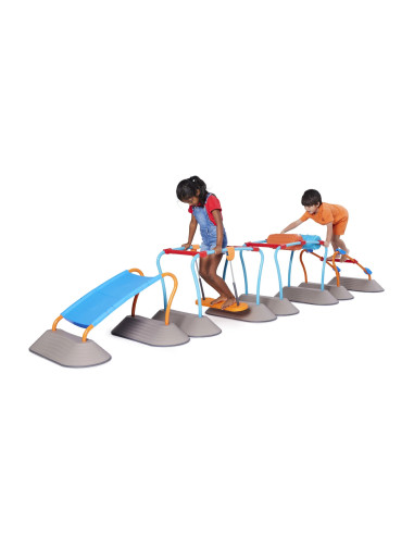 G2291,Traseu de echilibru si motricitate Mini Parkour - set mega