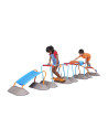 G2291,Traseu de echilibru si motricitate Mini Parkour - set mega