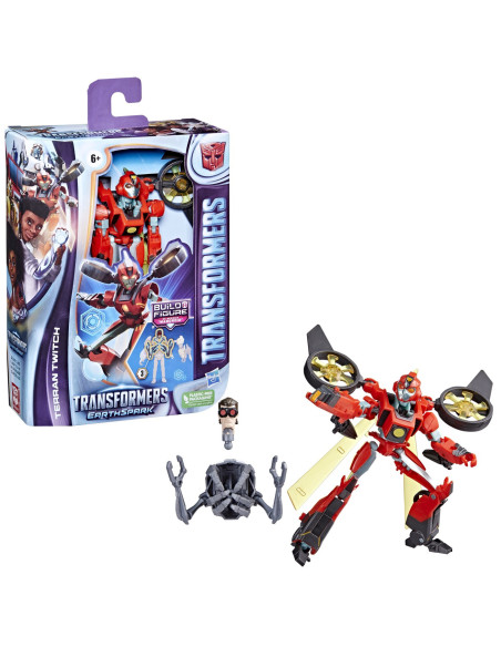 F6231_F6734,Transformers Figurina Earthspark Deluxe Terran Twitch 12.5cm