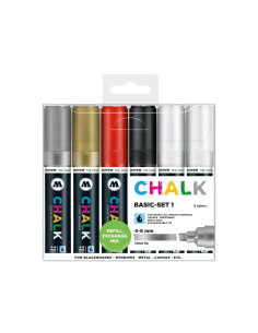Set Molotow Chalk Marker Basic Set 1, 4-8 mm, 6 buc