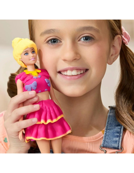 G1361,Play Doh Barbie Set Plastelina Volanase Si Fundite Cu Papusa Inclusa