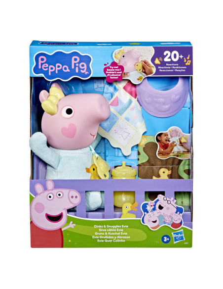 G1637,Peppa Pig Set De Joaca Oinks And Snuggles Papusa Evie Interactiva Cu Accesorii
