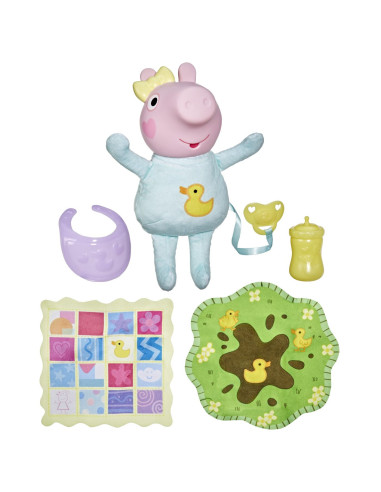 G1637,Peppa Pig Set De Joaca Oinks And Snuggles Papusa Evie Interactiva Cu Accesorii
