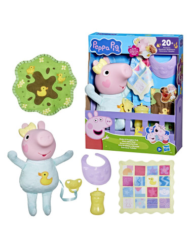 G1637,Peppa Pig Set De Joaca Oinks And Snuggles Papusa Evie Interactiva Cu Accesorii