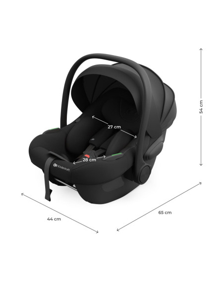 KCILIT00BLK0000,Scoica Auto Kinderkraft I-lite 40-87 Cm, Black